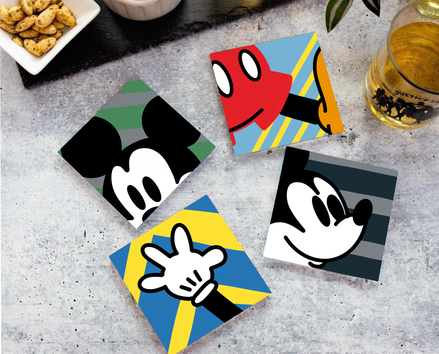 Cartoon Mouse Drink Coasters, Mickey Drink Coasters