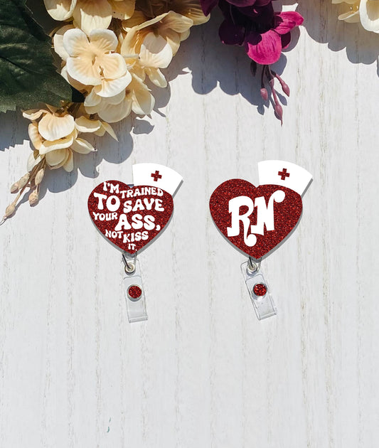 RN Heart Badge Reel