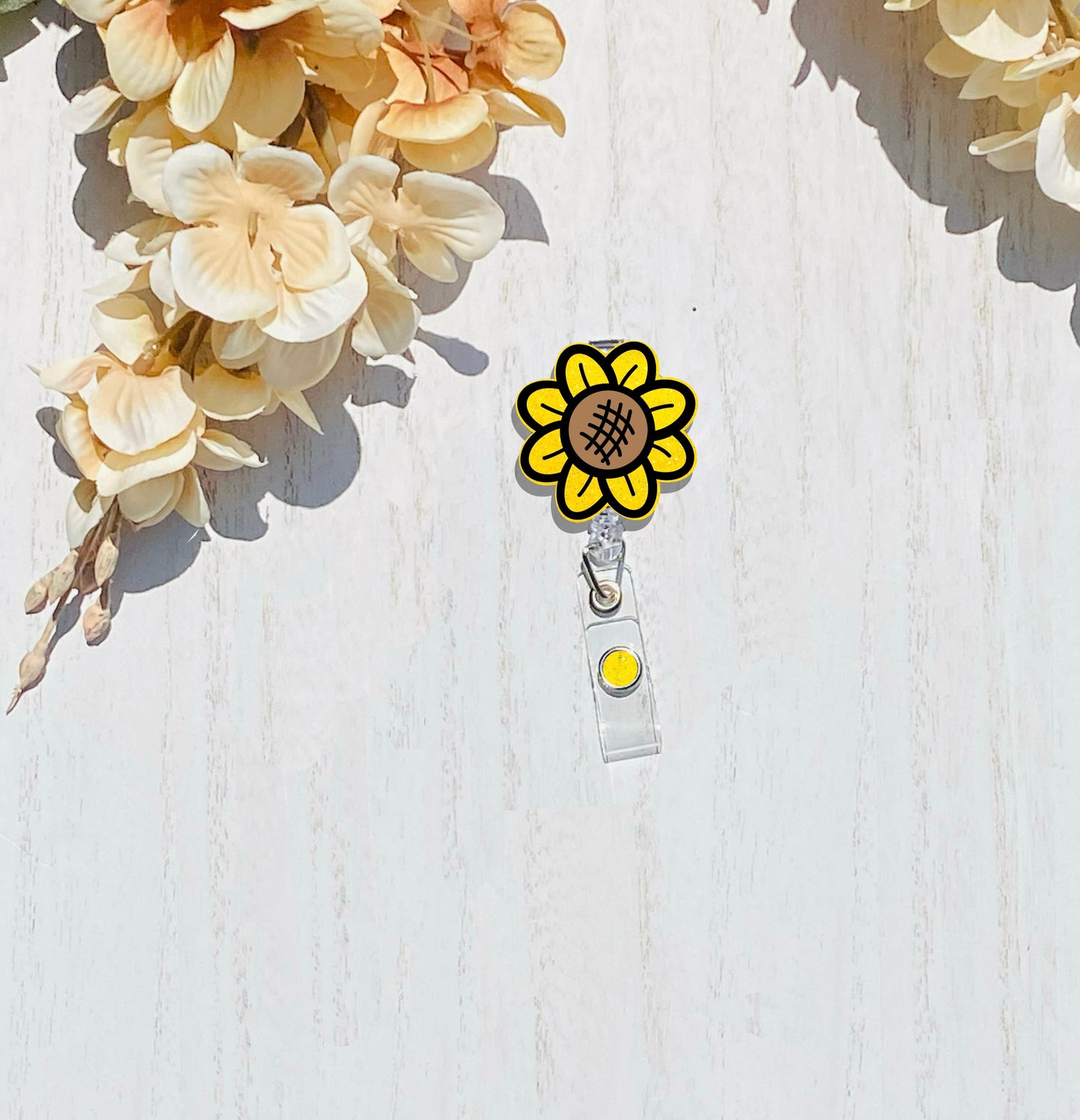 Sunflower Badge Reel